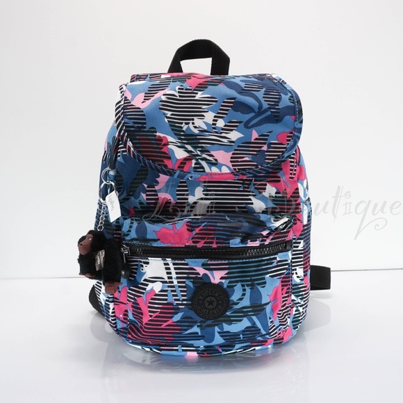 NWT Kipling KI2420 Ezra Small Backpack Travel Bag Polyester Brilliant Blossoms main image 6